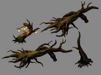 Fallen Land - Various Dry Trees 01