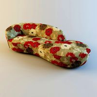 Serpentine Paeonia Cerise Sofa