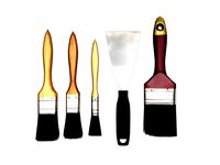 scraper and brushes