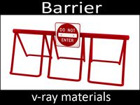 Barrier - vray materials