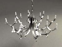 Candle Chandelier V-ray materials