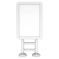 LCD Screen Lightbox Floor Stand. Blank Trade Show Booth.