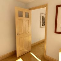 6 Panel Glazed Door