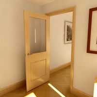 Modern Two Panel Glazed Door
