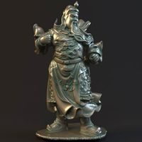 Guan Yu statues Sculpture1 3D Model
