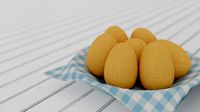 Hen egg Low-poly 3D model