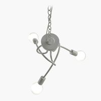 Creative Tied up Chandelier 3 bulbs