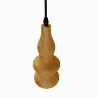 Figured wooden modern chandelier