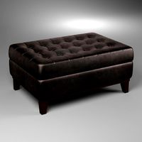 Reina Leather Ottoman