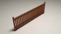 wooden garden fence