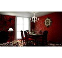 Red Theme Interior