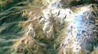 Dolomite Mountain Terrain 01 - High and Low Poly Versions