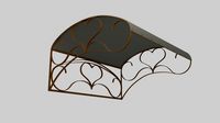 wrought iron canopy 1
