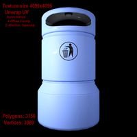 dustbin 02 trash can 02