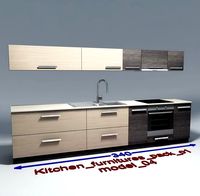 Kitchen furnitures with accesories model 04