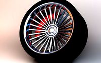 Performance Tire Rim and Brakes