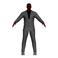Adult Man Light Grey Suit