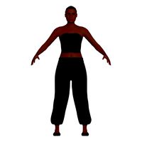 Adult Woman in Harem Pants