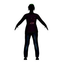 Dark Low-Poly Woman