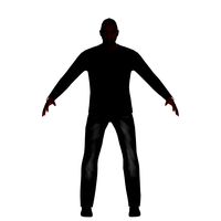 Low Poly Black Man
