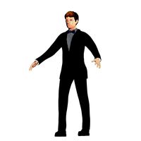 Mid Poly Cartoon Man