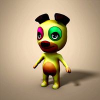 Cartoon dog model