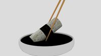 Chopstick Dip Cylinder Nori Sushi