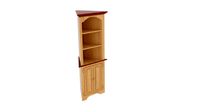 Pine Small Colonial Corner Cupboard