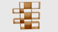 ANTONN Tall Oak Veneer Shelving Unit