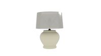 Plain Cream Table Lamp 350