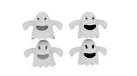 Cartoon Fabric Ghost