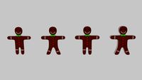 3D Gingerbread Cookie Pack
