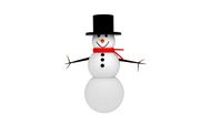 3D Snowman