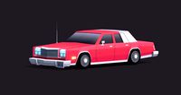 Cartoon Low Poly Chrysler New Yorker