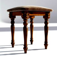 Victorian Stool Old Natural