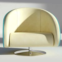 Leather Rotating Armchair