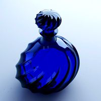 Glass Decanter Blue