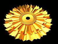 Rosette of gypsum