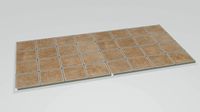 floor with brown tiles