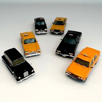 Low Poly Taxi Pack