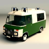 Low Poly Police Car 02