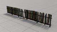 old wooden fence