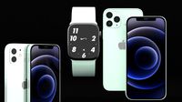 iphone 12 collection with apple watch 6 green