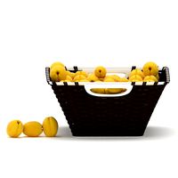 wicker apricot fruit basket