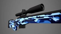 Arctic Warfare Magnum Blue Camo Sniper
