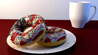 USA Flag Donuts and Mug