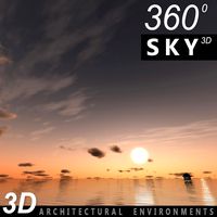 Sky 3D Sunset 060