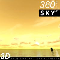 Sky 3D Sunset 052