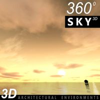 Sky 3D Sunset 048