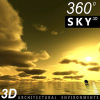 Sky 3D Sunset 028
